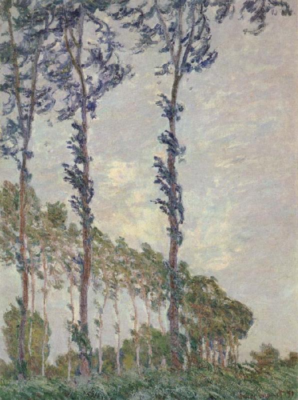Claude Monet WInd Effect,Sequence of Poplars China oil painting art